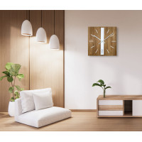 Drevené nástenné hodiny Dub Classic 50cm Flexistyle z250a